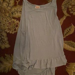 Long striped tank top